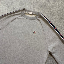 Load image into Gallery viewer, Moncler Tape Logo Sweatshirt Grey Size XL
