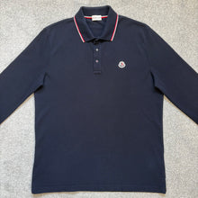 Load image into Gallery viewer, Moncler Polo Long Sleeve Navy Size XL
