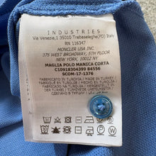 Load image into Gallery viewer, Moncler Polo Light Blue Size Medium
