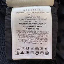 Load image into Gallery viewer, Moncler Tricot Cardigan Navy Size XL
