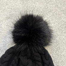 Load image into Gallery viewer, Women’s Moncler Wool &amp; Cashmere Pom-Pom Beanie Black SzUNI
