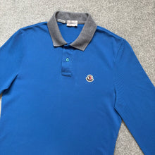 Load image into Gallery viewer, Moncler Polo Long Sleeve Blue Size Small
