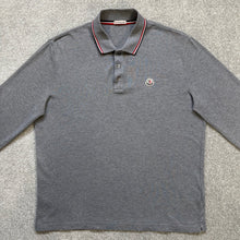 Load image into Gallery viewer, Moncler Polo Long Sleeve Grey Size XL
