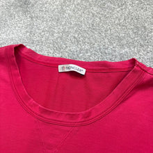 Load image into Gallery viewer, Moncler Double Logo T-Shirt Dark Pink Size XXL
