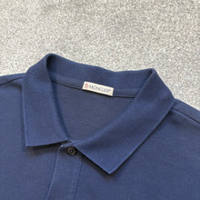Load image into Gallery viewer, Moncler Double Logo Polo Navy Size Medium
