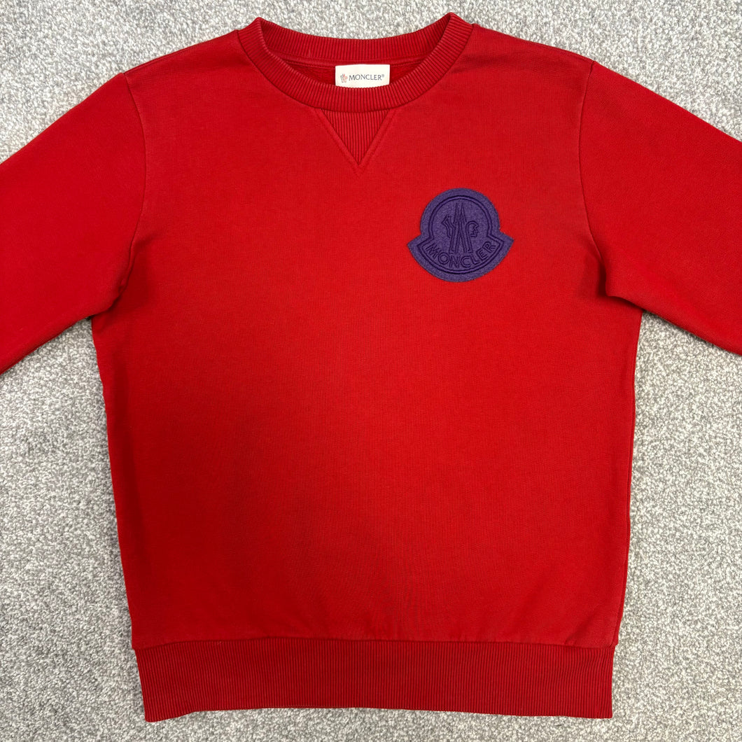 Moncler Sweatshirt Red Age 12