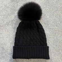 Load image into Gallery viewer, Women’s Moncler Grenoble Pom-Pom Beanie Black SzUNI
