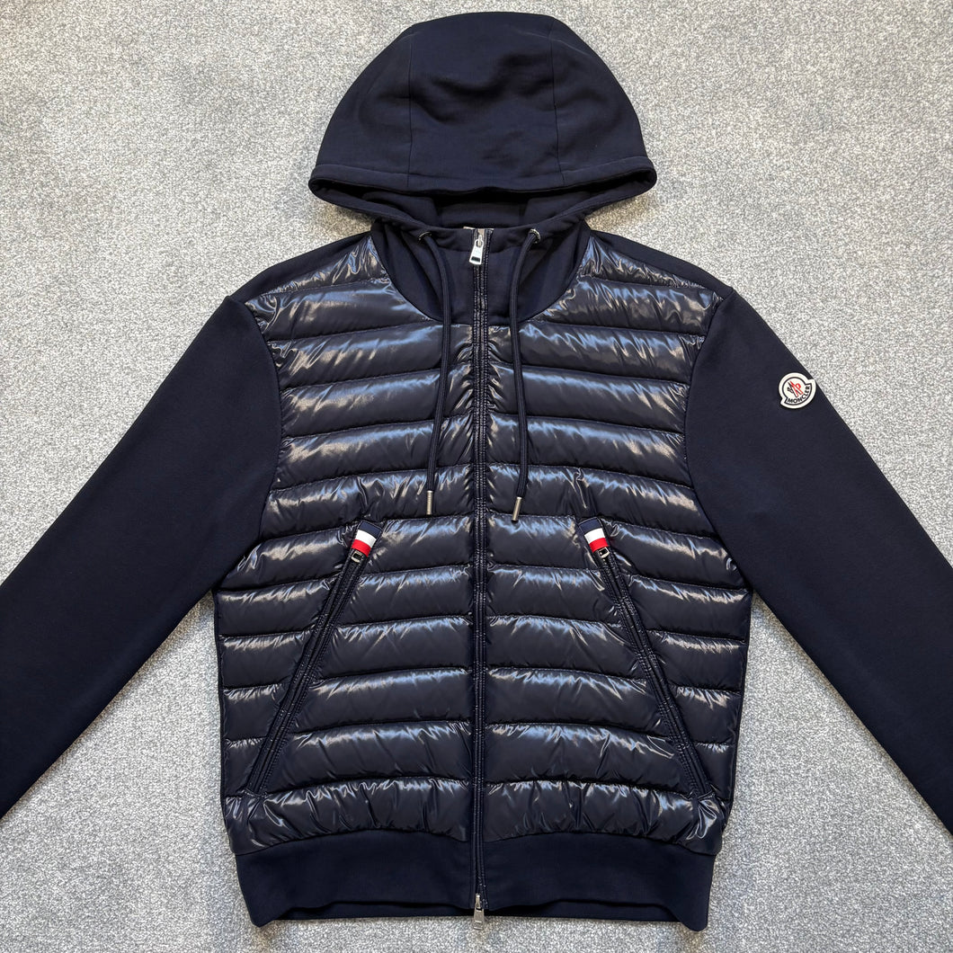 Moncler Zip-Up Cardigan Navy Size Medium
