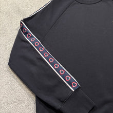 Load image into Gallery viewer, Moncler Tape Logo Sweatshirt Navy Size Large
