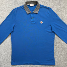 Load image into Gallery viewer, Moncler Polo Long Sleeve Blue Size Medium
