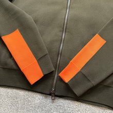 Load image into Gallery viewer, Moncler Tricot Cardigan Khaki &amp; Orange Size Medium
