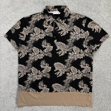 Load image into Gallery viewer, Moncler Polo Black Floral Size Medium
