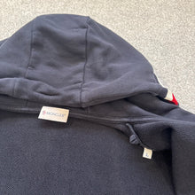 Load image into Gallery viewer, Moncler Tricolour Zip-Up Hoodie Navy Size Large

