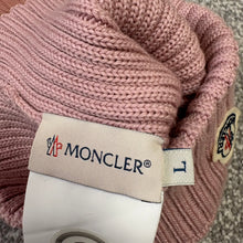 Load image into Gallery viewer, Girl’s Moncler Pom-Pom Beanie Pink Size Large
