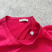 Load image into Gallery viewer, Moncler Double Logo T-Shirt Dark Pink Size XXL
