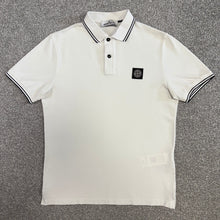 Load image into Gallery viewer, Stone Island Polo White Size Medium

