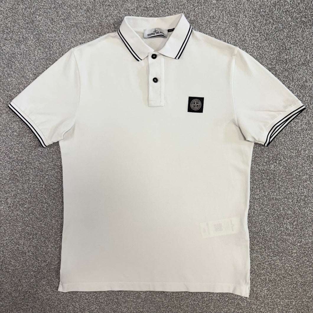 Stone Island Polo White Size Medium