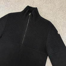 Load image into Gallery viewer, Moncler Half Zip Pullover Black Size XL
