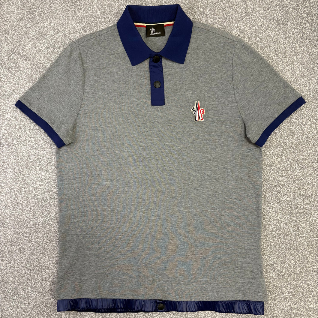 Moncler Grenoble Polo Grey Size Large