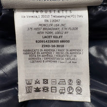 Load image into Gallery viewer, Moncler Lacet Gilet Navy Size 3
