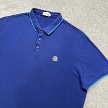 Load image into Gallery viewer, Moncler Polo Blue Size XXXL
