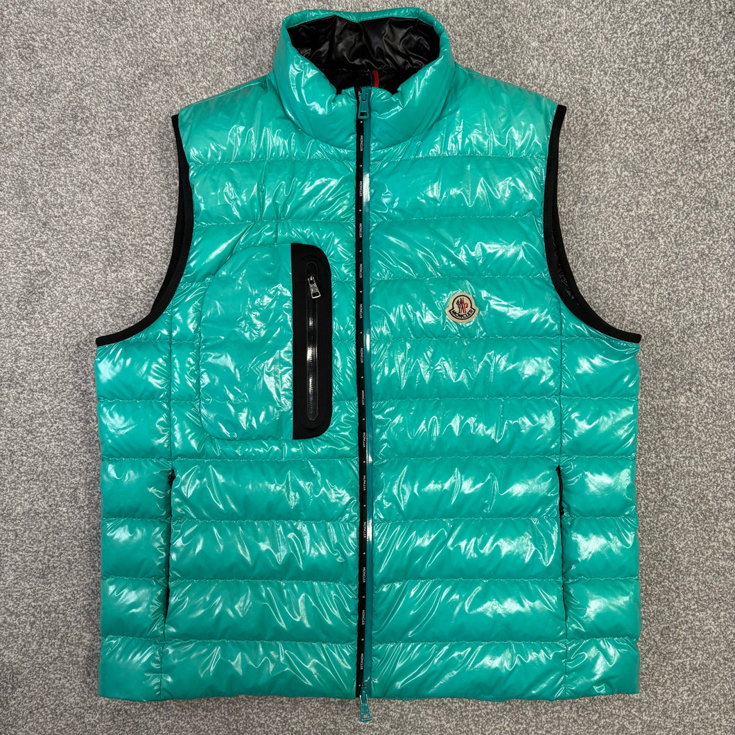 Moncler Usedom Gilet Turquoise Size 4