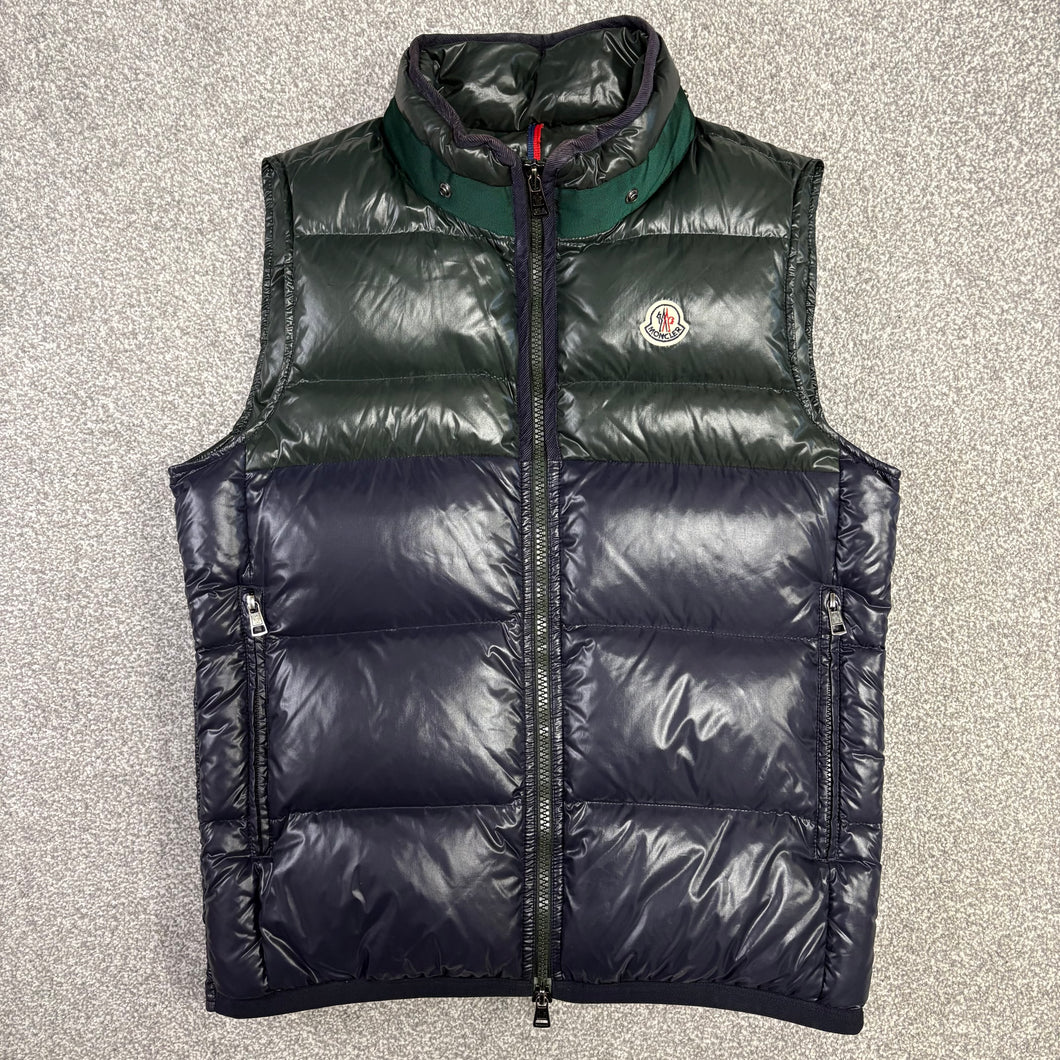 Moncler Balmat Gilet Green & Navy Size 3