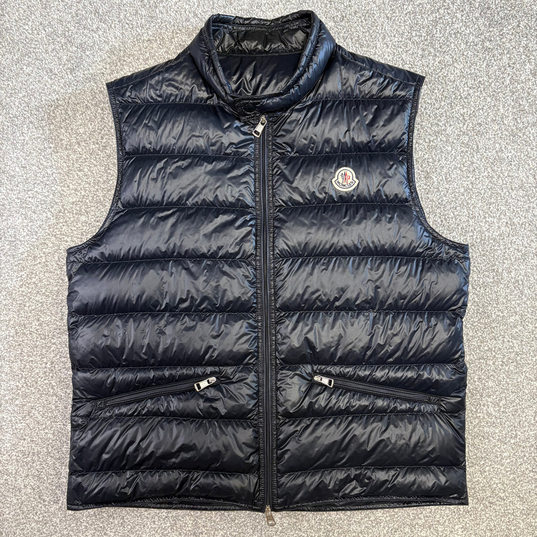 Moncler Gui Gilet Navy Size 4