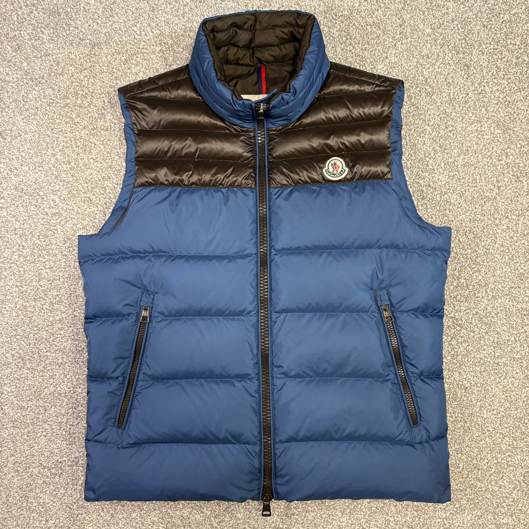 Moncler Dupres Gilet Blue Size 2