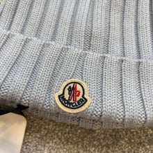 Load image into Gallery viewer, Women’s Moncler Pom-Pom Beanie Baby Blue SzUNI
