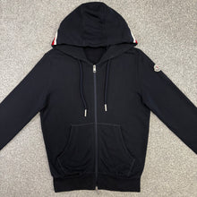 Load image into Gallery viewer, Moncler Tricolour Zip-Up Hoodie Navy Size Small

