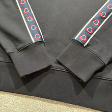 Load image into Gallery viewer, Moncler Tape Logo Sweatshirt Navy Size Large
