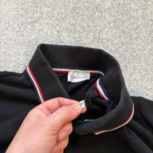 Load image into Gallery viewer, Moncler Polo Long Sleeve Black Size Large
