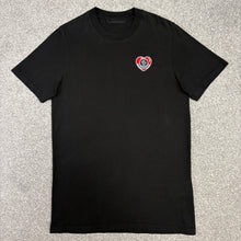 Load image into Gallery viewer, Moncler Heart Logo T-Shirt Black Size Medium
