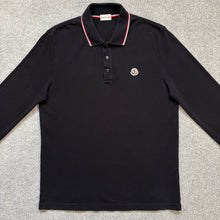 Load image into Gallery viewer, Moncler Polo Long Sleeve Black Size Large
