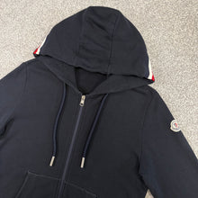 Load image into Gallery viewer, Moncler Tricolour Zip-Up Hoodie Navy Size Small
