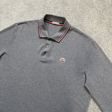 Load image into Gallery viewer, Moncler Polo Long Sleeve Grey Size XL
