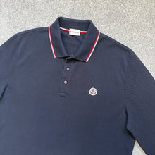 Load image into Gallery viewer, Moncler Polo Long Sleeve Navy Size XL
