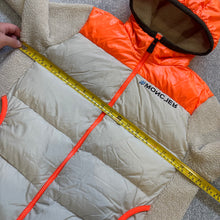 Load image into Gallery viewer, Moncler Grenoble Cardigan Orange &amp; Beige Age 14
