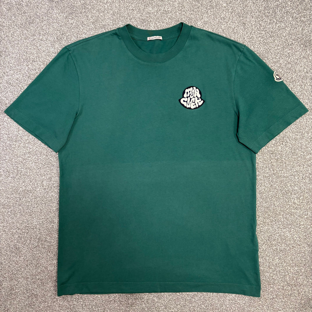 Moncler T-Shirt Green Size Medium