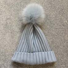Load image into Gallery viewer, Women’s Moncler Pom-Pom Beanie Baby Blue SzUNI
