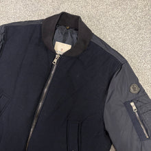 Load image into Gallery viewer, Moncler Muscade Bomber Jacket Navy Size 3
