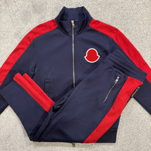 Load image into Gallery viewer, Moncler Tracksuit Navy &amp; Red Size Medium
