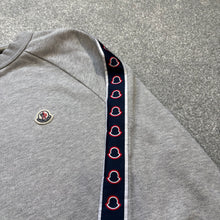 Load image into Gallery viewer, Moncler Tape Logo Sweatshirt Grey Size XL
