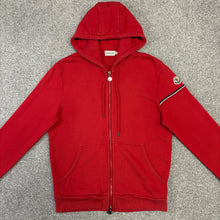 Load image into Gallery viewer, Moncler Zip-Up Hoodie Red Size Medium
