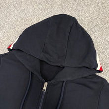 Load image into Gallery viewer, Moncler Tricolour Zip-Up Hoodie Navy Size Small
