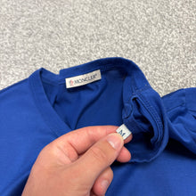 Load image into Gallery viewer, Moncler Double Logo T-Shirt Blue Size Medium
