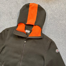 Load image into Gallery viewer, Moncler Tricot Cardigan Khaki &amp; Orange Size Medium
