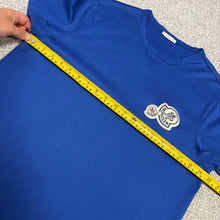 Load image into Gallery viewer, Moncler Double Logo T-Shirt Blue Size Medium
