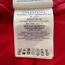 Load image into Gallery viewer, Moncler Montclar Red Size 2
